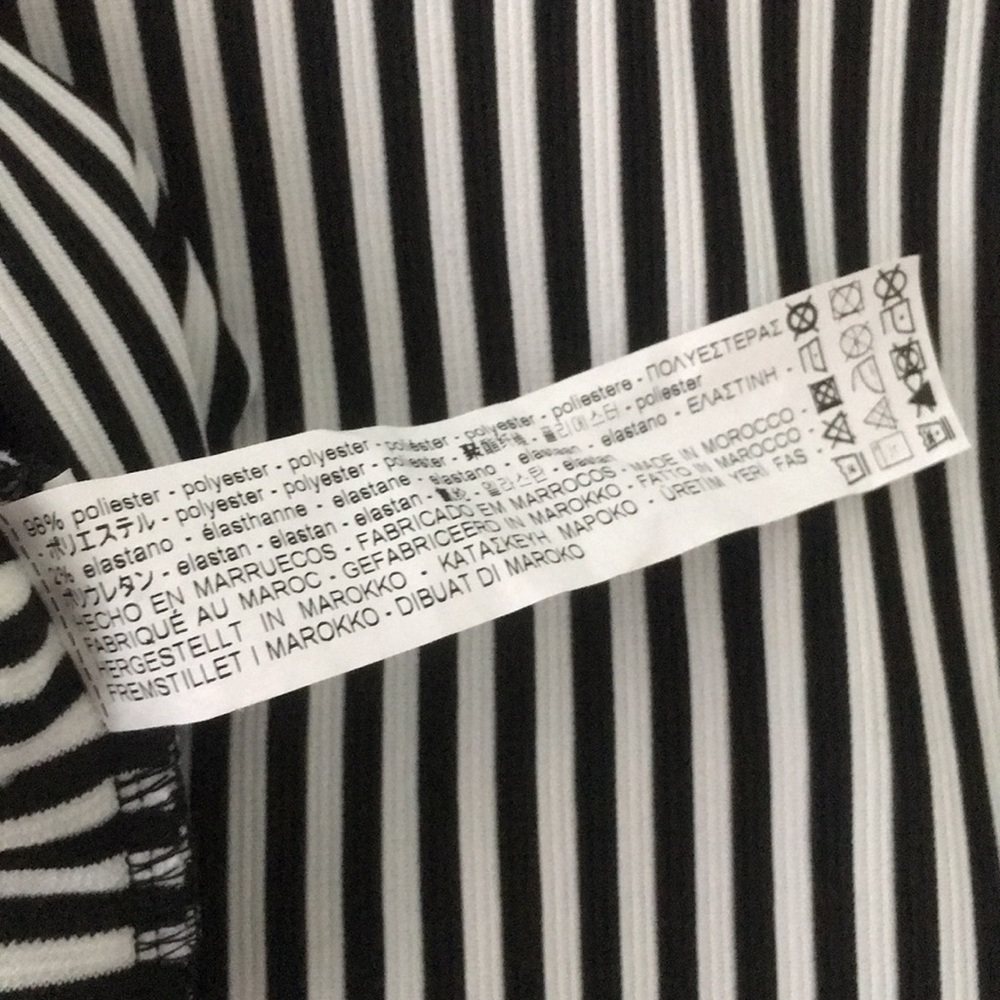 Zara Collar Dress - Black & While - Small - Picture 6 of 6
